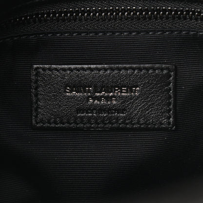 Saint Laurent Lambskin Quilted Small Loulou Puffer Monogram Chain Satchel Black 6 of 10
