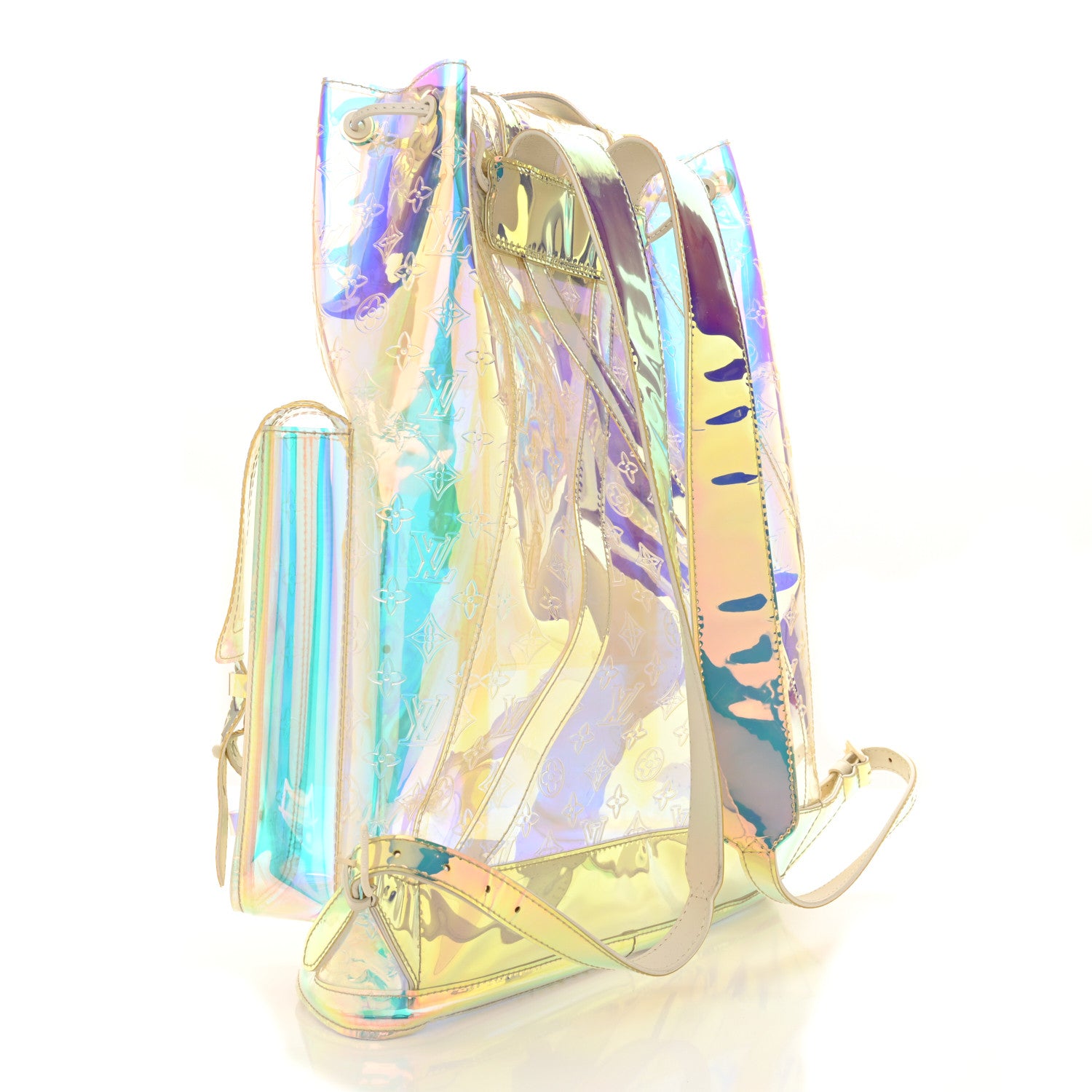 Louis Vuitton PVC Monogram Christopher Backpack GM Iridescent Prism 3 of 10