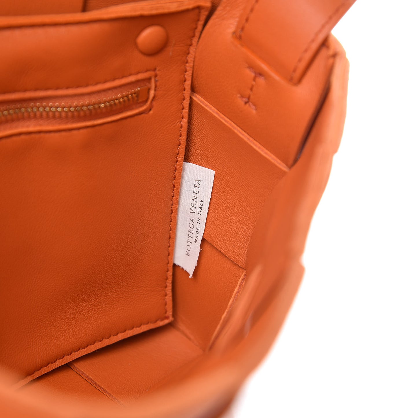 Nappa Maxi Intreccio Cassette Bag Burned Orange