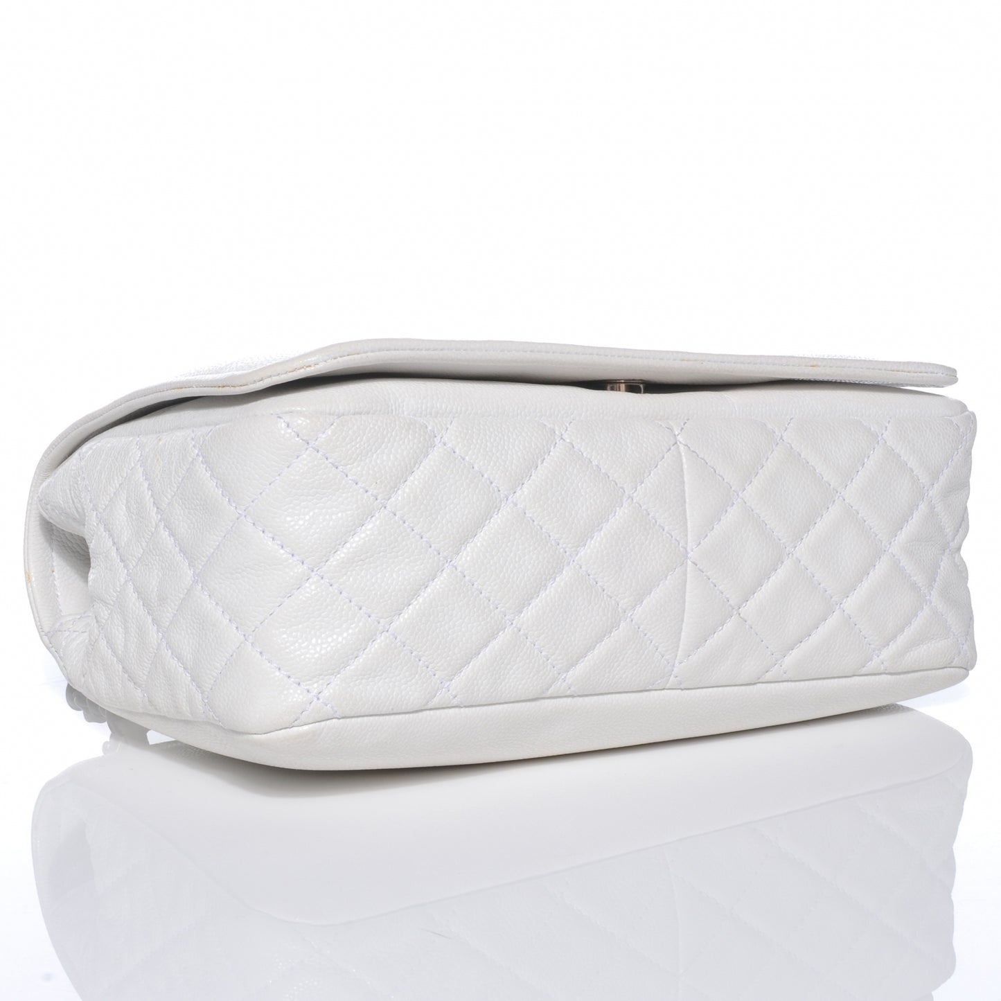 Caviar Timeless Large Flap White