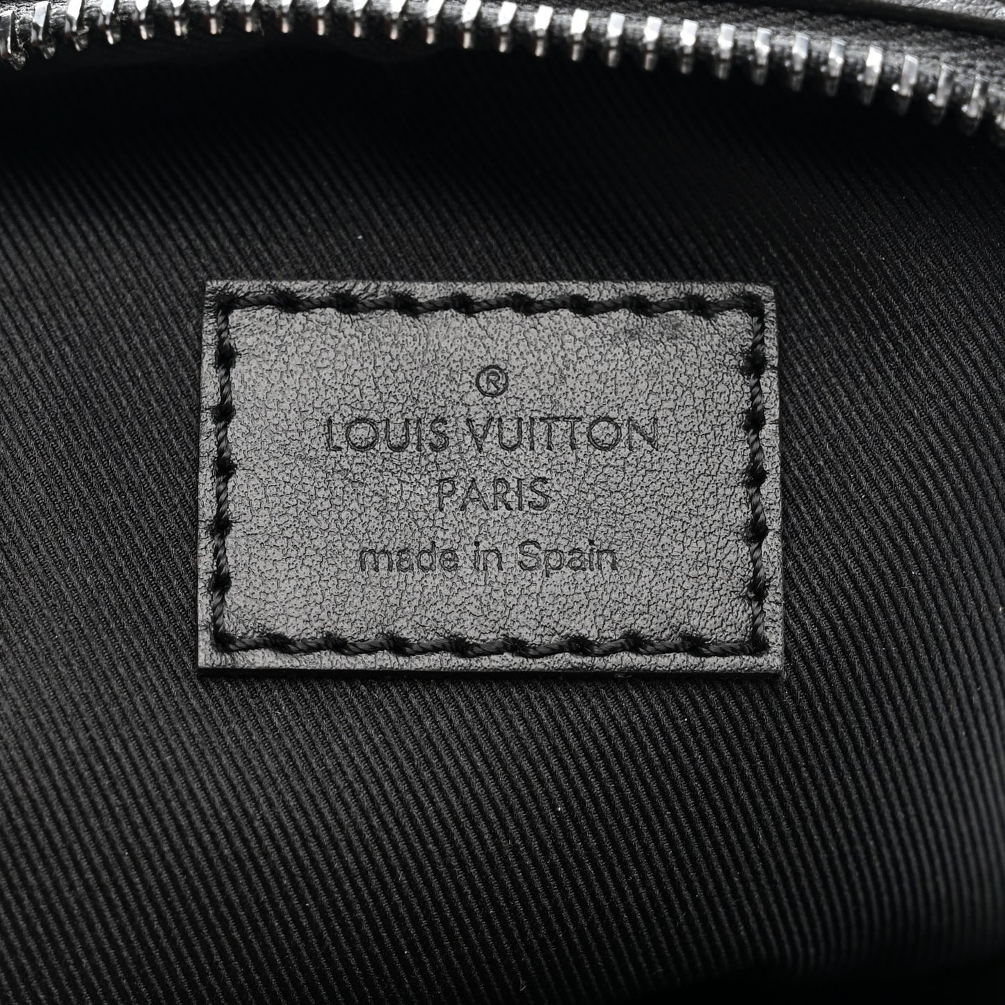 Calfskin Monogram Shadow Double Phone Pouch NM Black