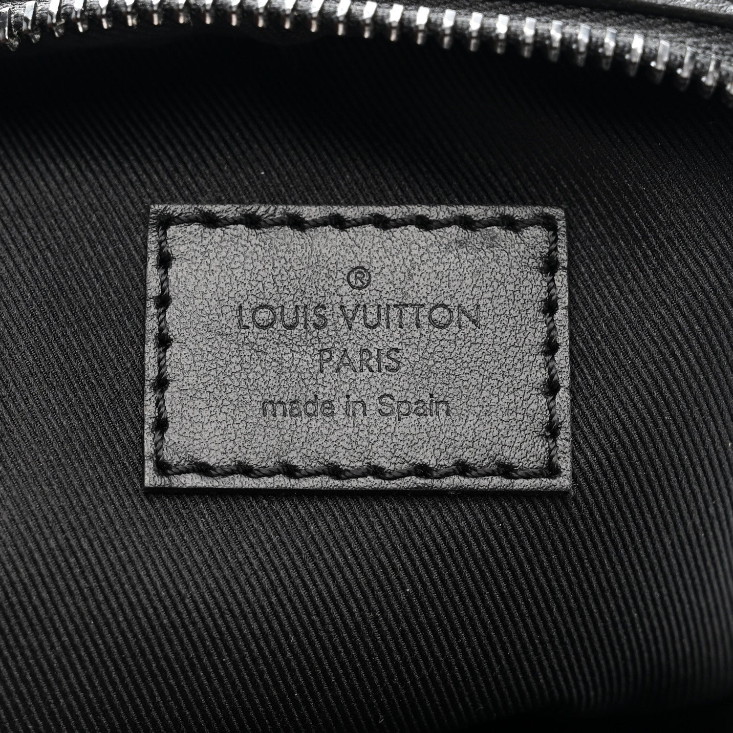 Louis Vuitton Calfskin Monogram Shadow Double Phone Pouch NM Black 5 of 8