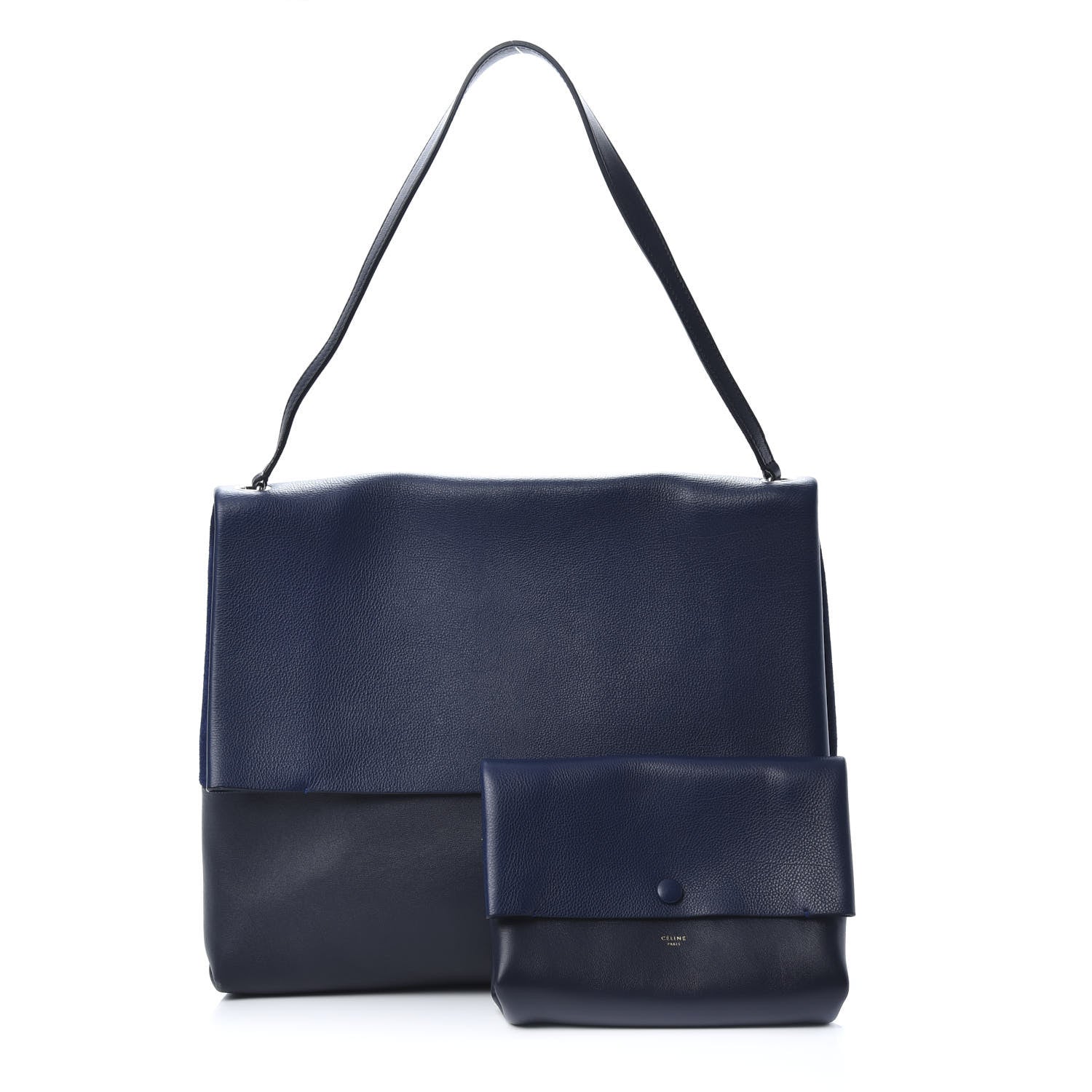 Celine Calfskin All Soft Shoulder Bag Indigo 1 of 15