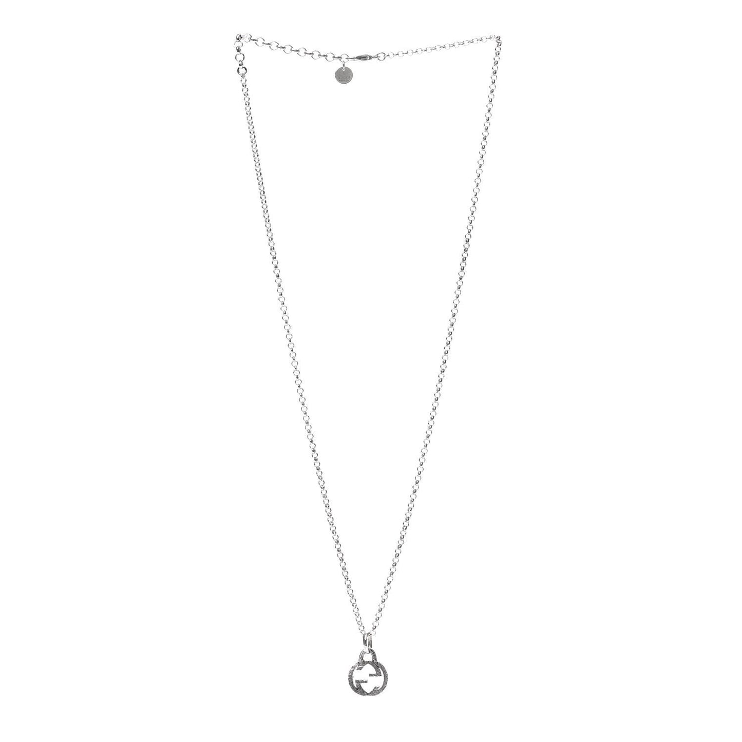 Sterling Silver Interlocking G Pendant Necklace