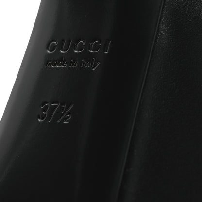 Gucci Calfskin Horsebit Platform 70/160mm Slingback Mules 37.5 Black 8 of 13