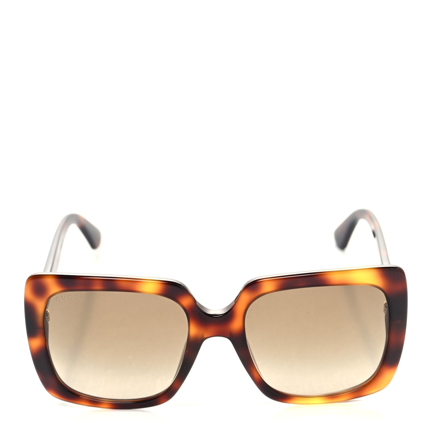 Acetate Square Frame Crystal Sunglasses GG 0418S Tortoiseshell