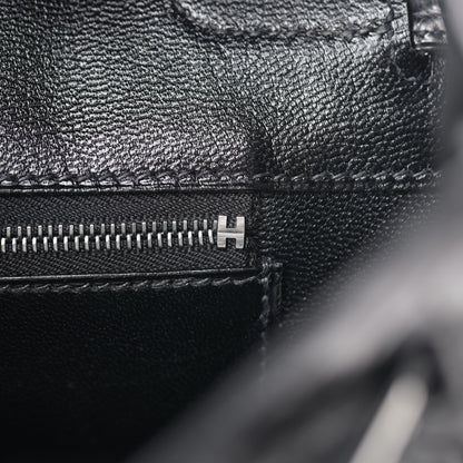 Hermes Matte Niloticus Crocodile Birkin 30 Black 18 of 43