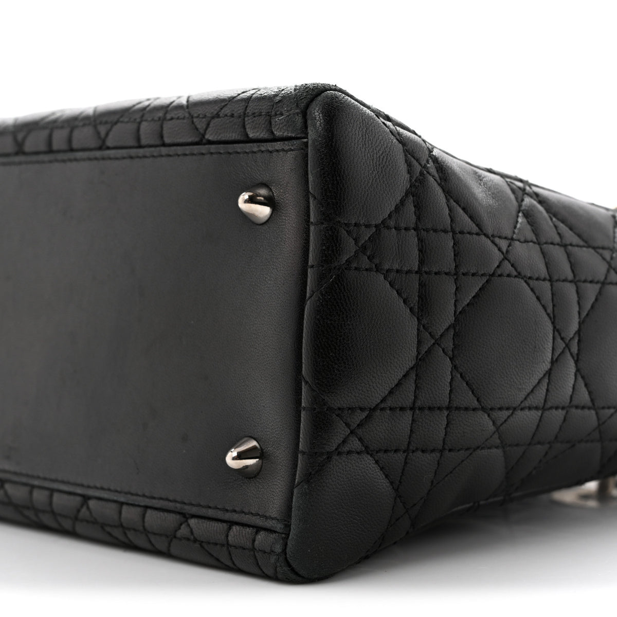 Christian Dior Lambskin Cannage Medium Lady Dior Black 19 of 27
