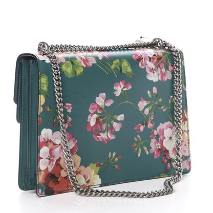 Gucci Calfskin Blooms Print Medium Dionysus Shoulder Bag Bright Emerald Multicolor 3 of 10