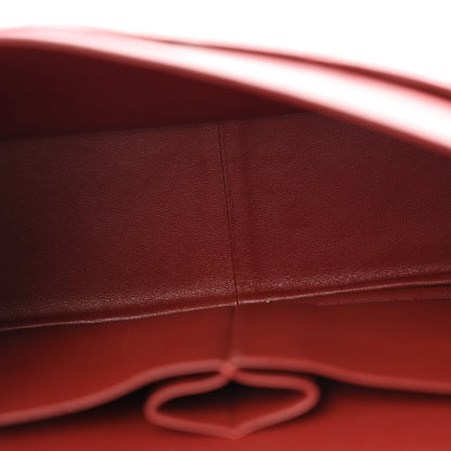 Chanel Caviar Quilted Jumbo Double Flap Dark Red 5 of 12