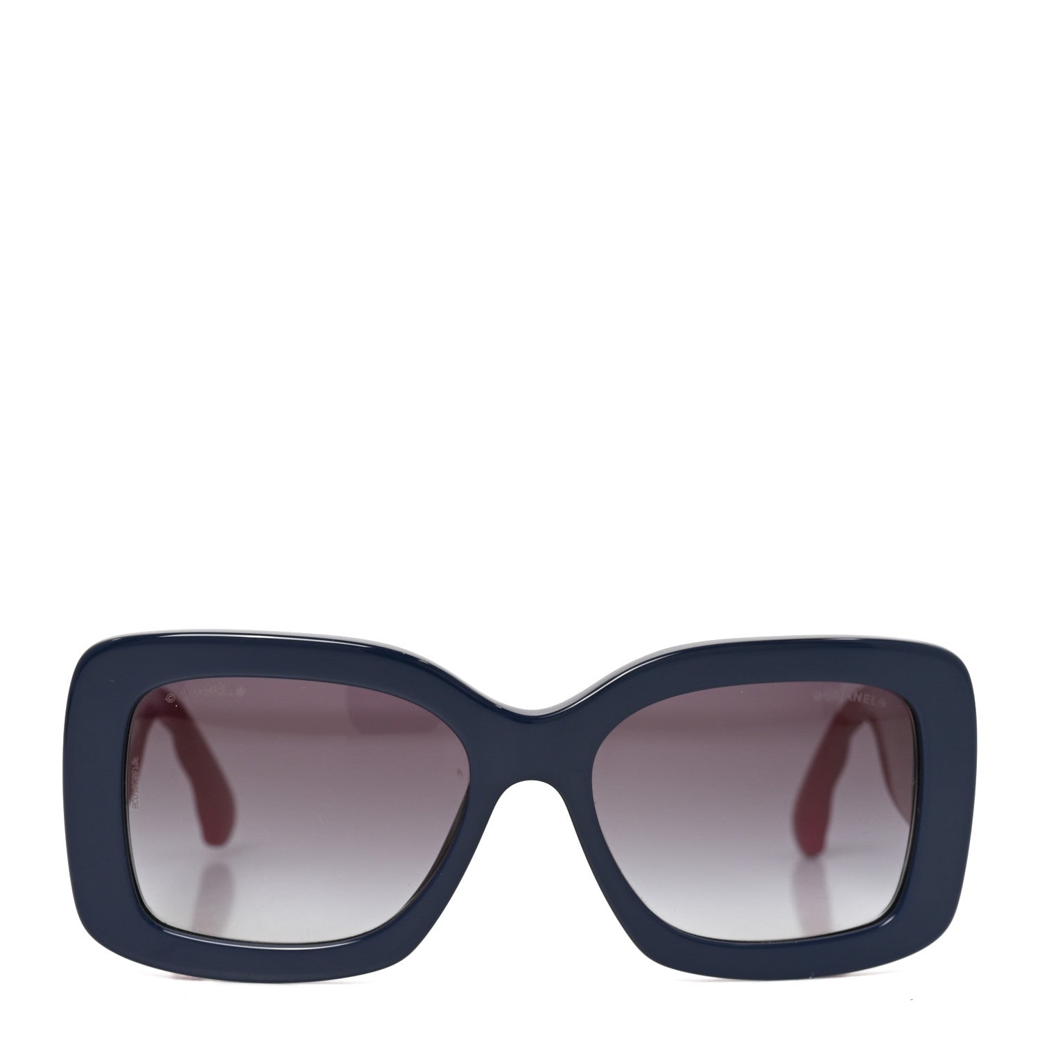 Chanel Acetate Quilted CC Rectangle Sunglasses 5483 Pink Blue 2 of 6