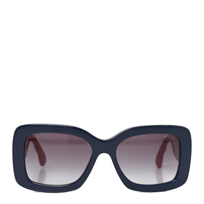 Chanel Acetate Quilted CC Rectangle Sunglasses 5483 Pink Blue 2 of 6