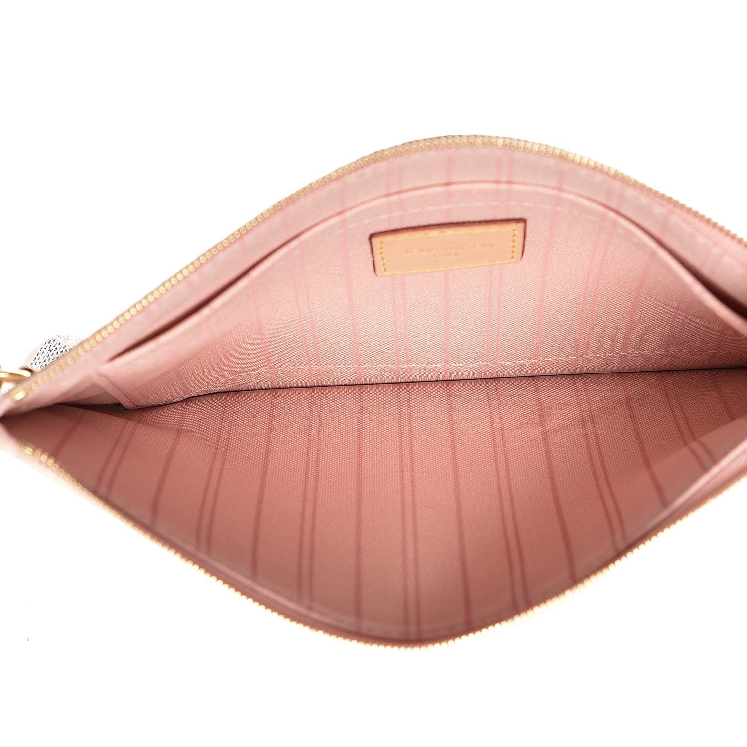 Louis Vuitton Damier Azur Neverfull MM GM Pochette Rose Ballerine 8 of 21