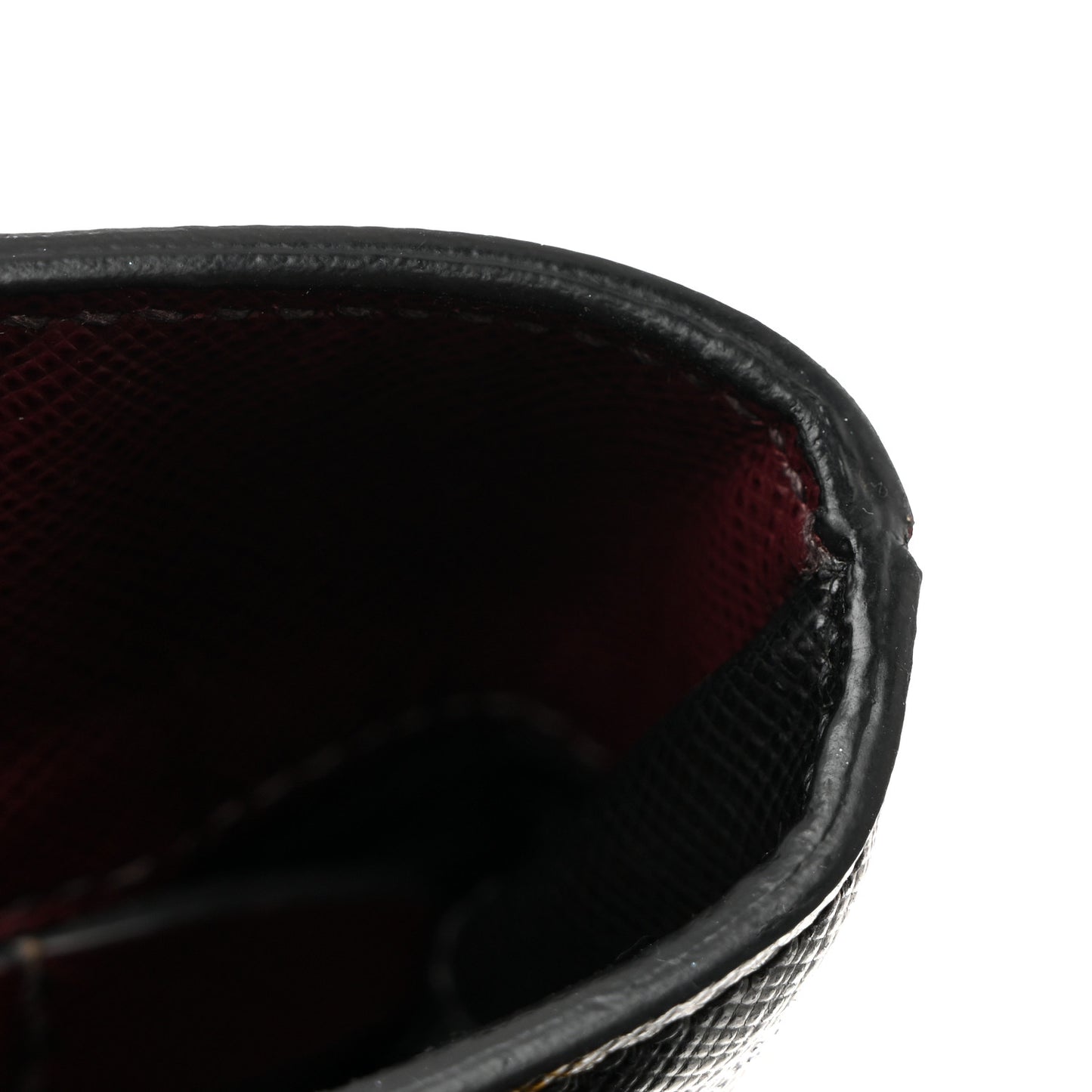 Saffiano Lux Bi-Color Medium Tote Red Black