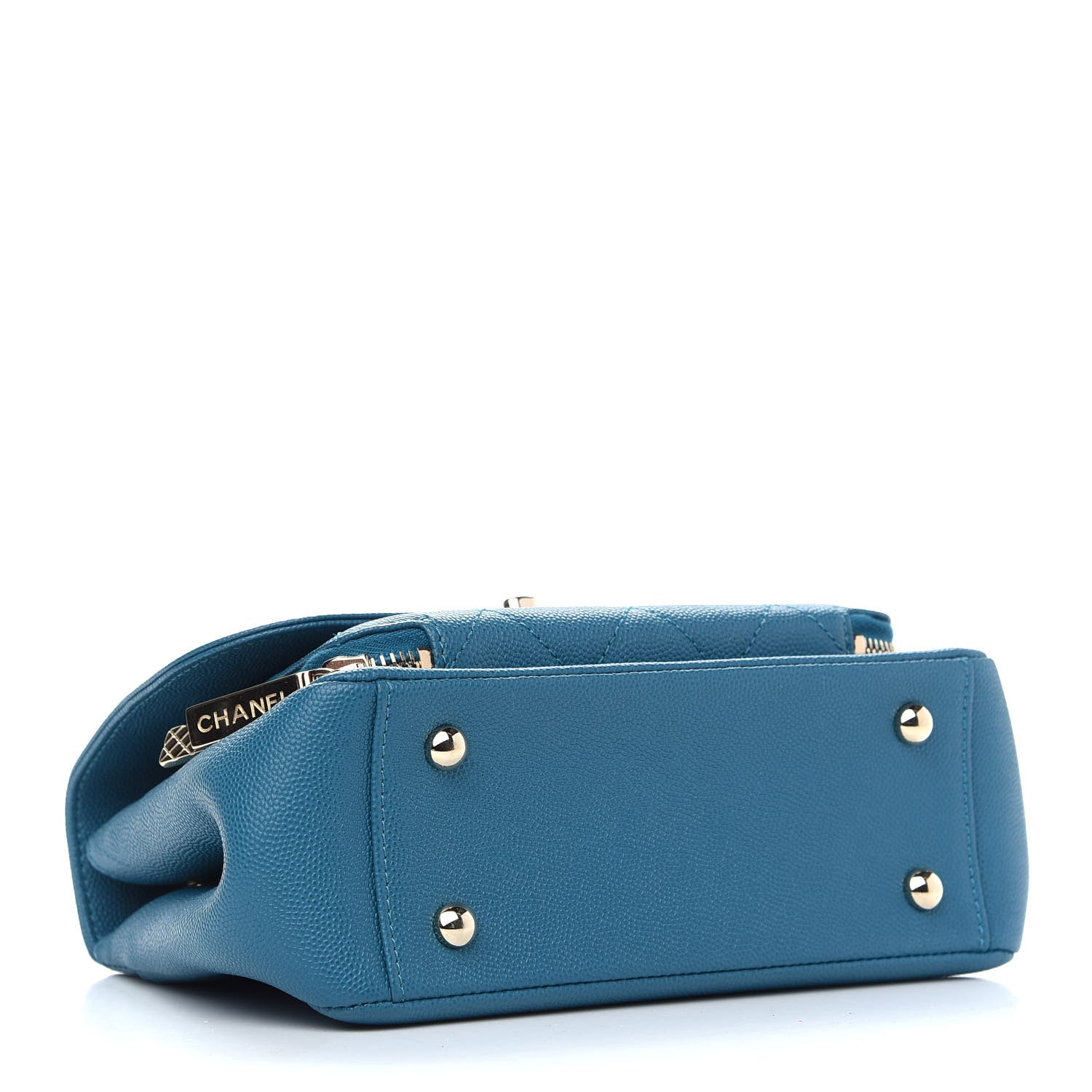 Chanel Caviar Quilted Small Business Affinity Flap Blue 3 of 8