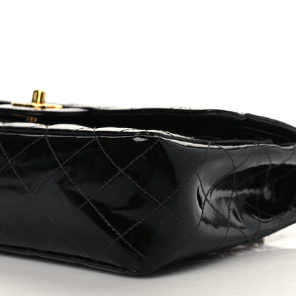 Chanel Patent Quilted Medium Double Flap Black 9 of 12