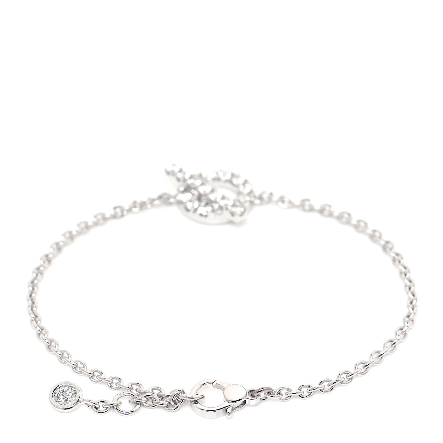 Hermes 18K White Gold Diamond Finesse Bracelet ST 5 of 10