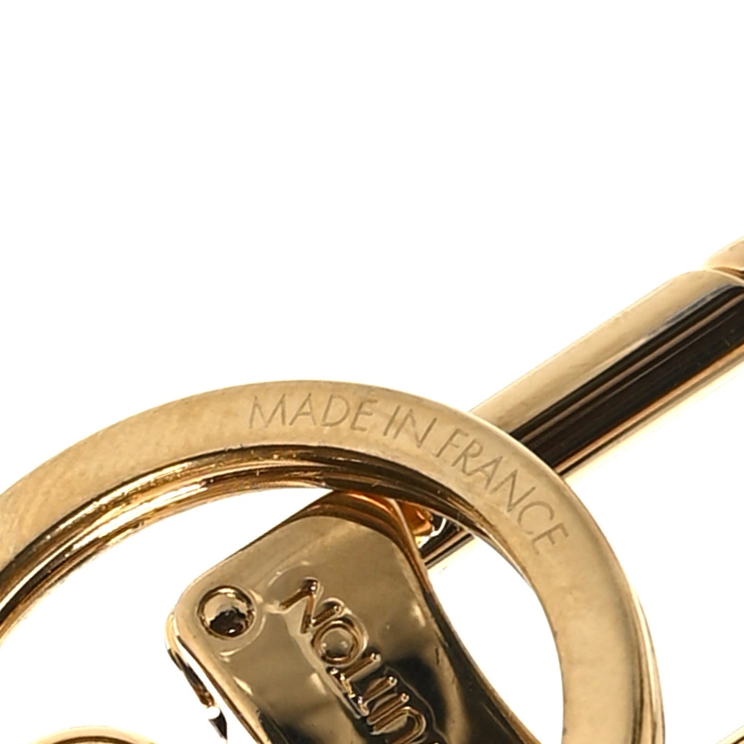 Metallic Monogram Illustre LV Garden Bag Charm Key Ring Blue