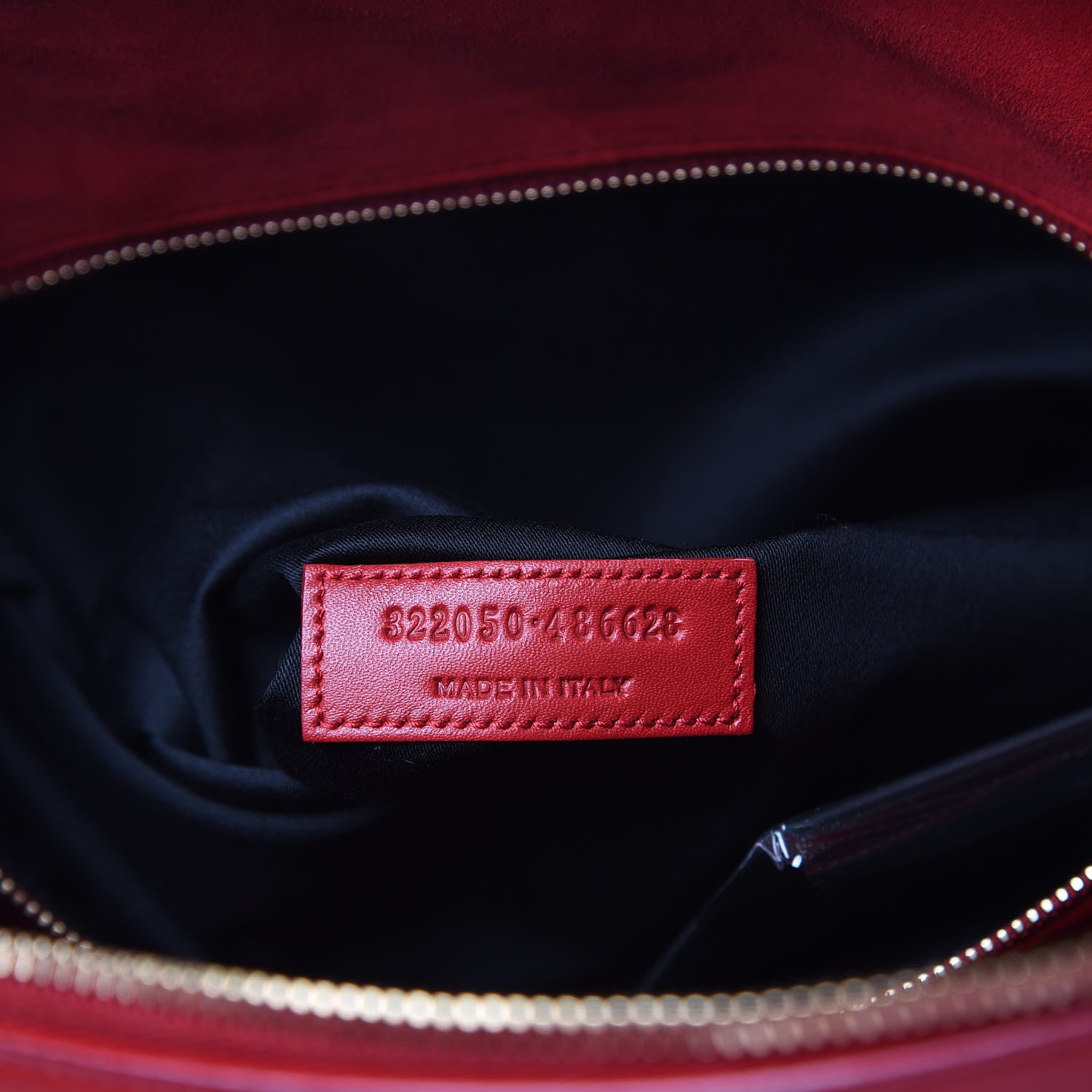 Saint Laurent Calfskin Classic Duffle 12 Red 7 of 12
