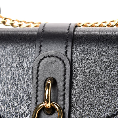 Chloe Shiny Goatskin Calfskin Aby Chain Shoulder Bag Black 12 of 12