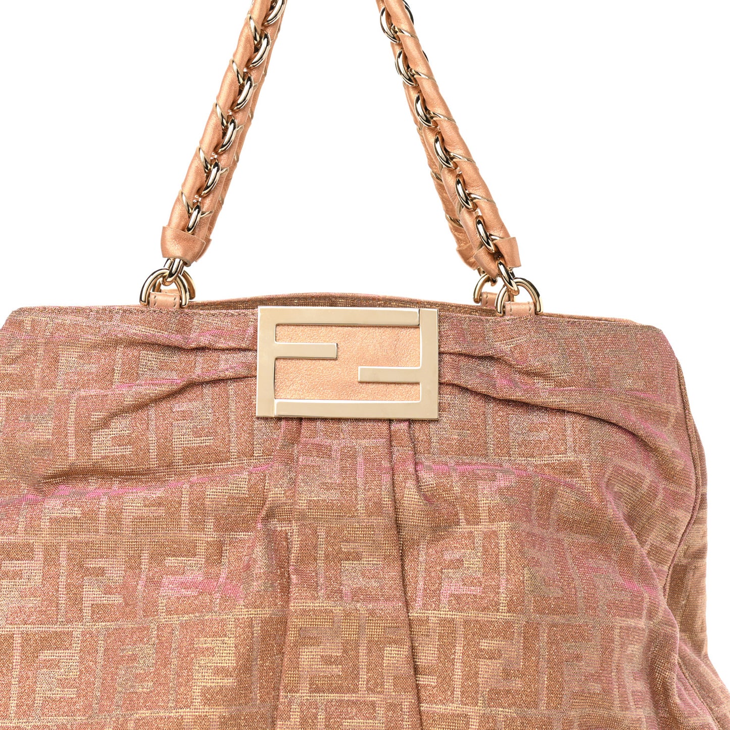 Metallic Lurex Zucca Mia Tote Arancio