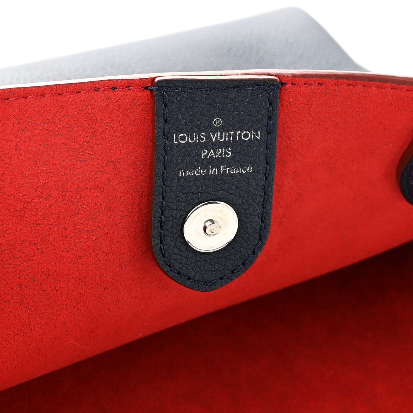 Calfskin Lockmeto Marine Rouge