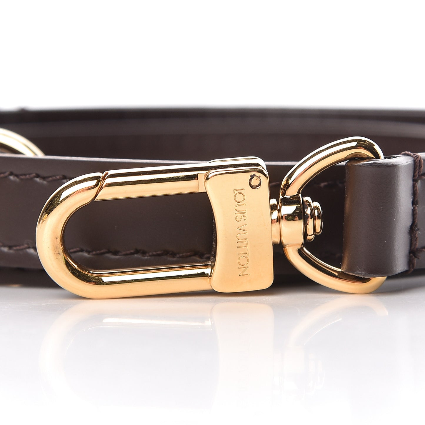 Calfskin Adjustable Speedy Bandouliere Shoulder Strap Brown