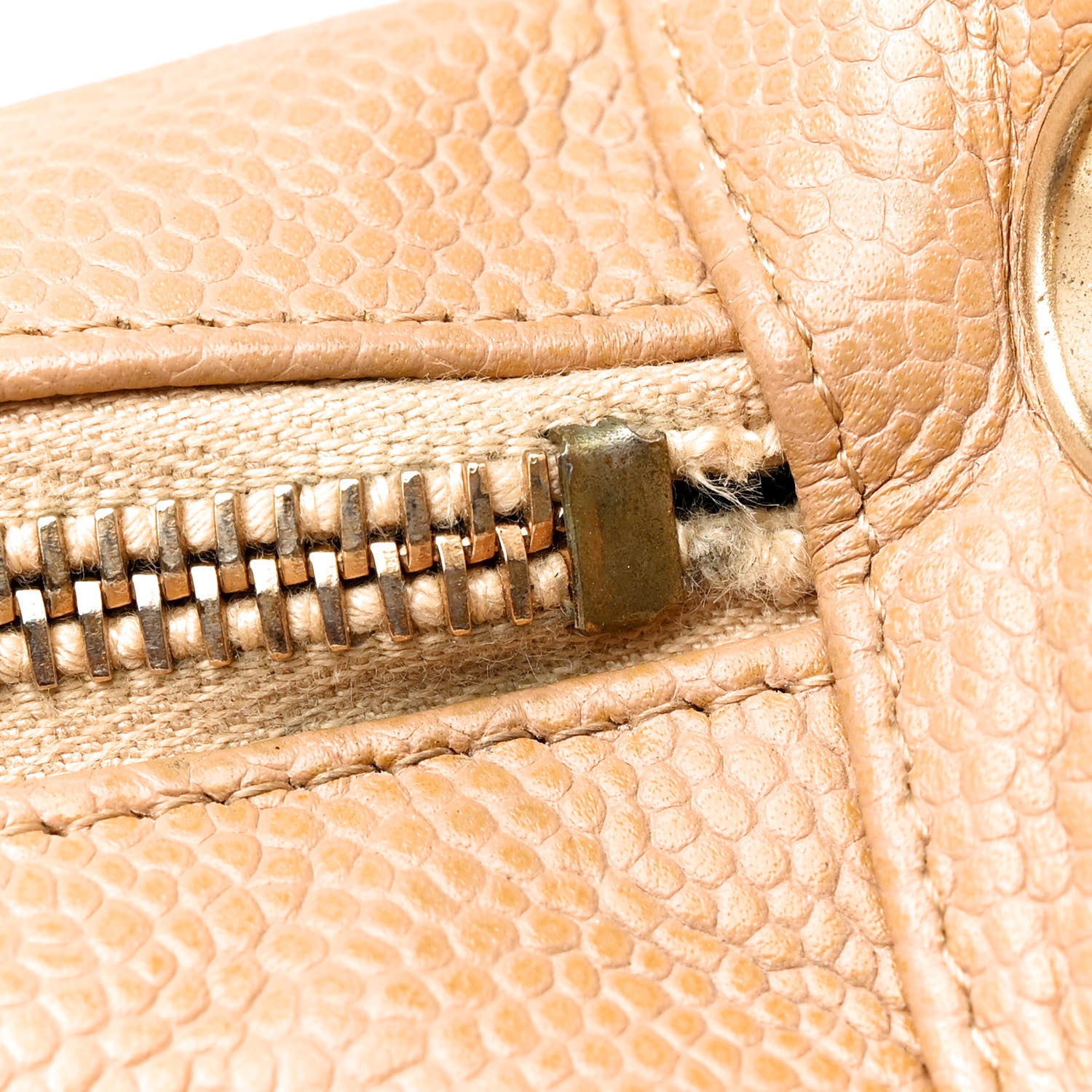 Chanel Caviar Quilted Timeless CC Shoulder Bag Beige 11 of 18