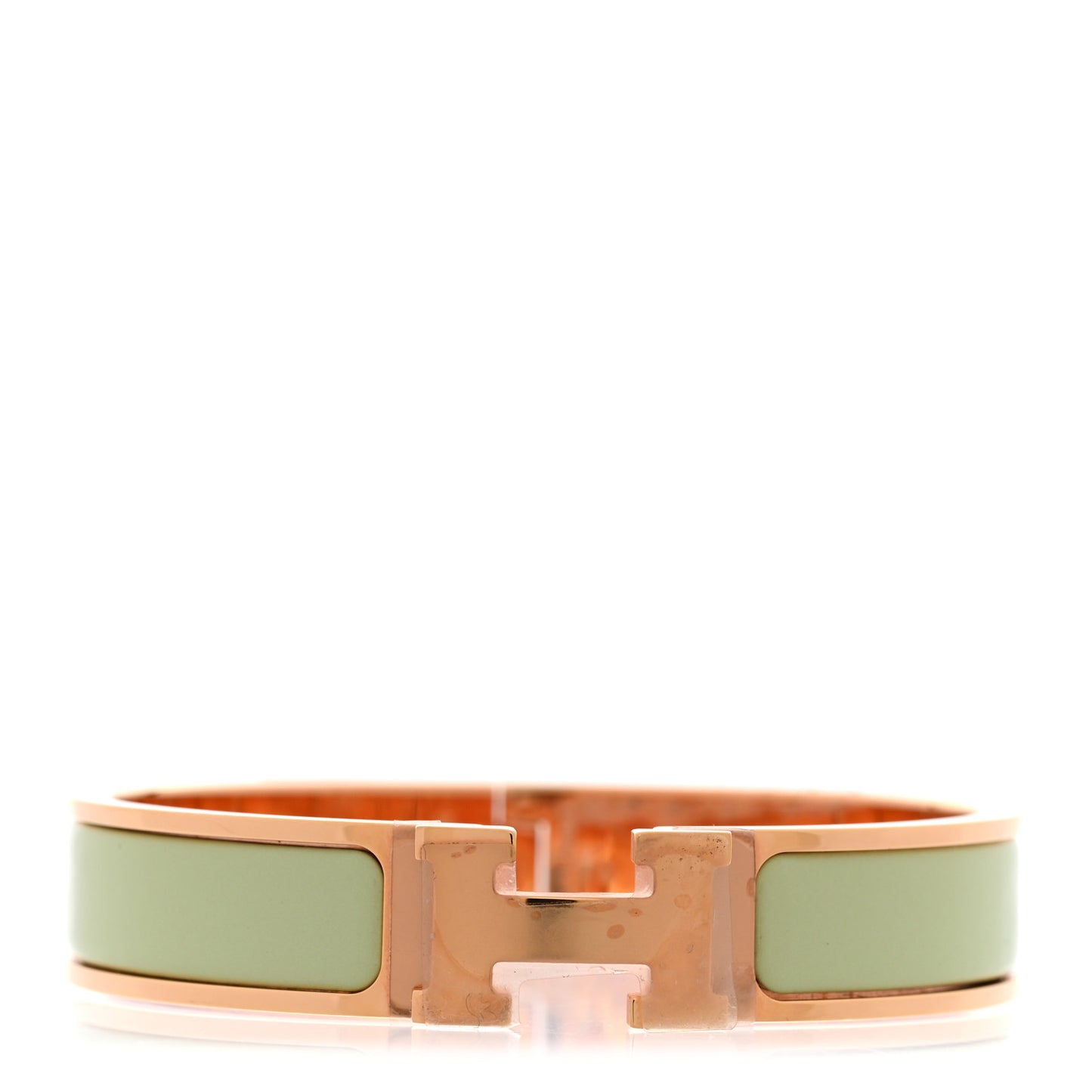 Enamel Narrow Clic Clac H Bracelet PM Vert Fizz