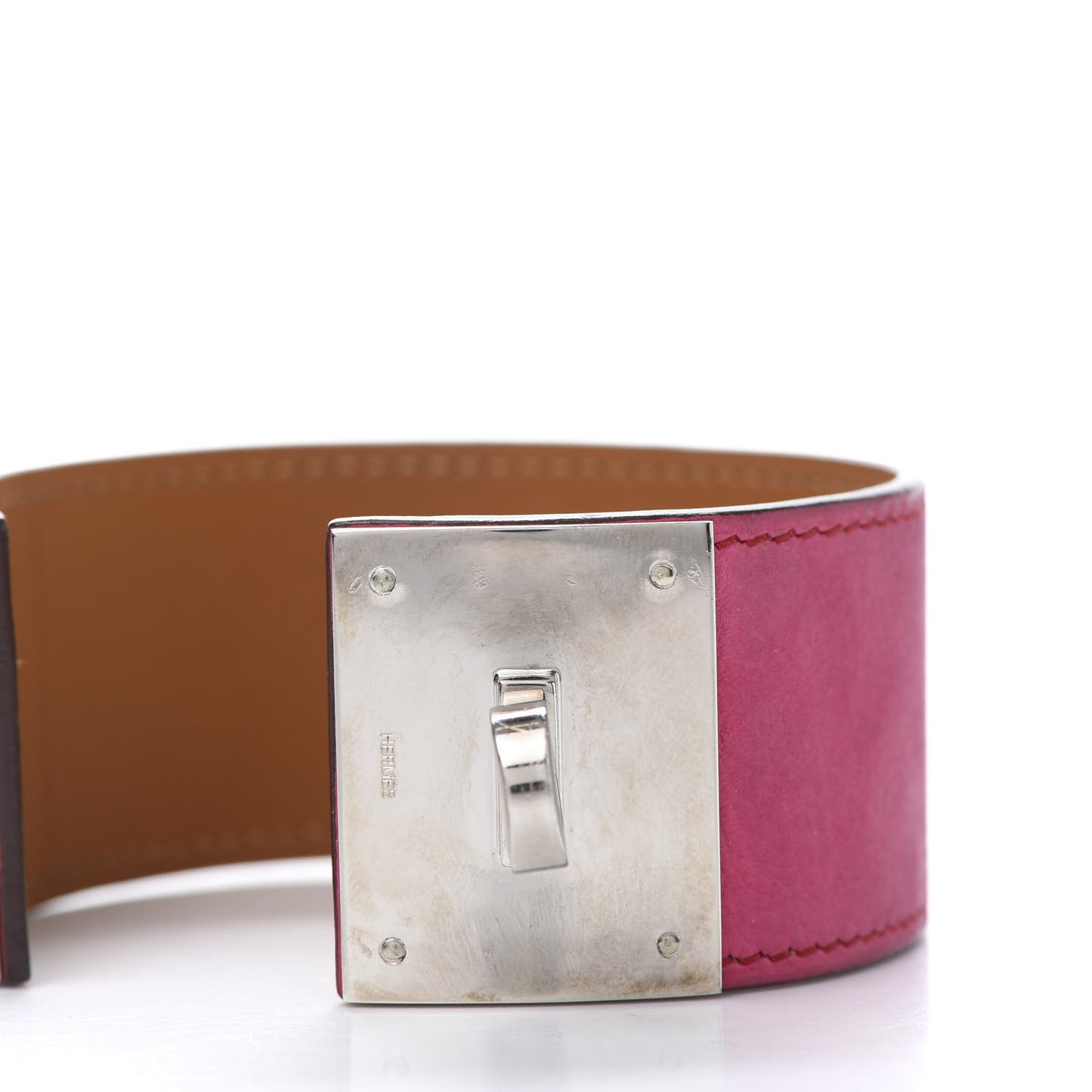 Taurillon Gaucho Kelly Dog Bracelet Fuchsia