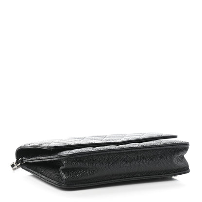 Chanel Caviar Quilted Wallet On Chain WOC Black 3 of 10