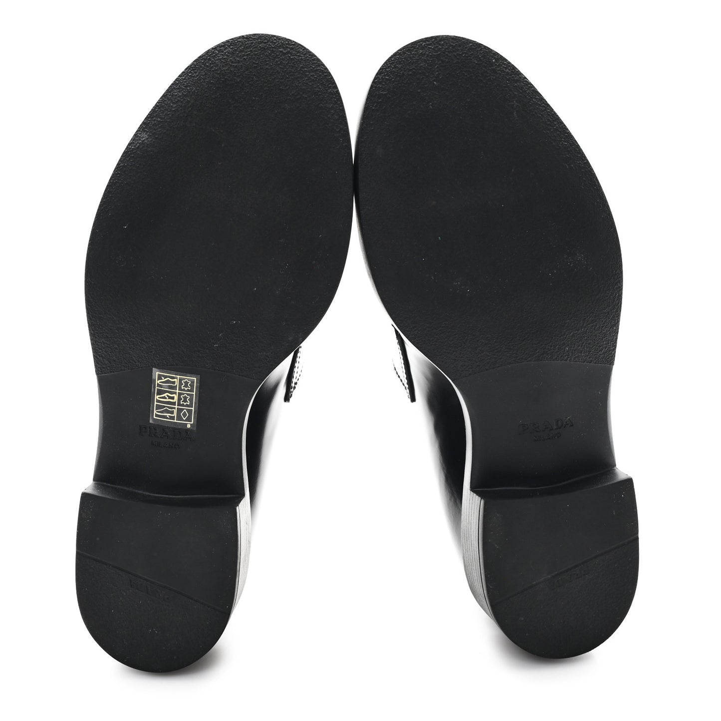 Spazzolato Metal Triangle Logo 50mm Loafers 38 Black