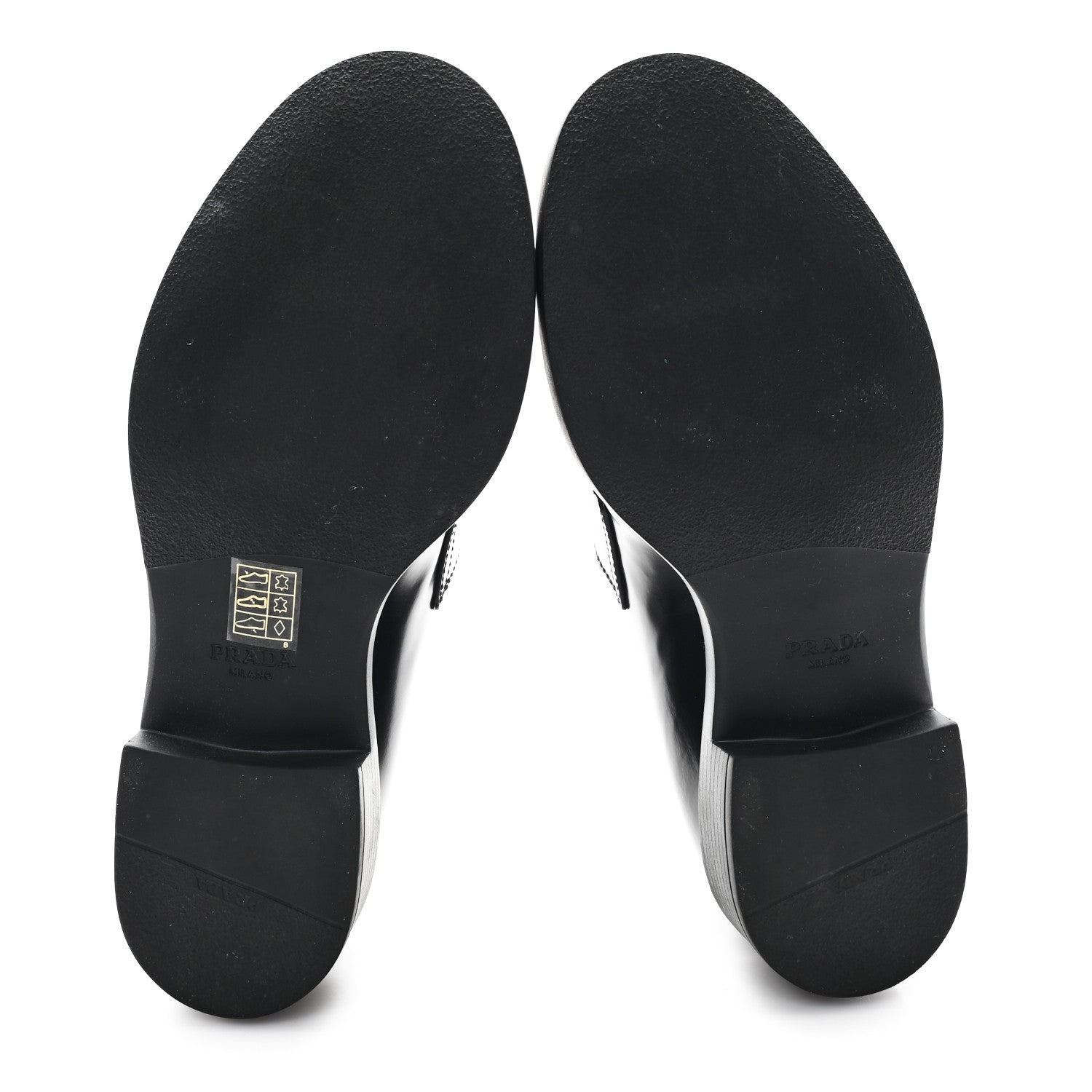 Prada Spazzolato Metal Triangle Logo 50mm Loafers 38 Black 6 of 9