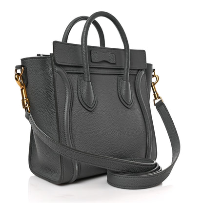 Celine Baby Drummed Calfskin Nano Luggage Kohl 3 of 11