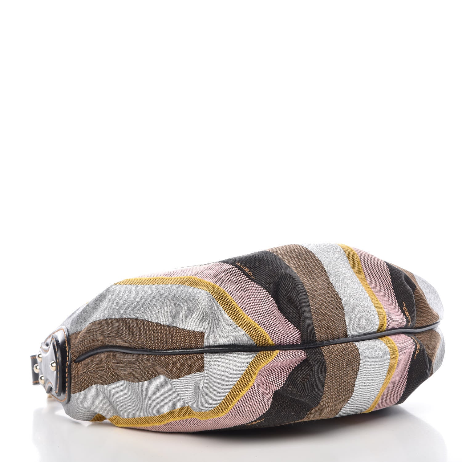 Fendi Pequin Small Chef Chain Hobo Multicolor Rosa Black 4 of 9