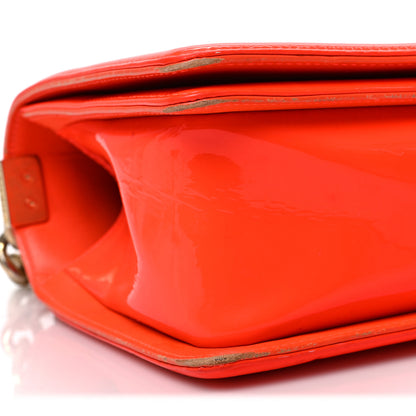 Chanel Patent Quilted Medium Boy Flap Orange 8 of 11