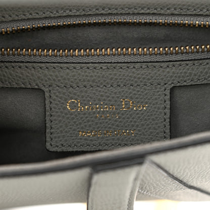 Christian Dior Grained Calfskin Saddle Bag Grey 6 of 11