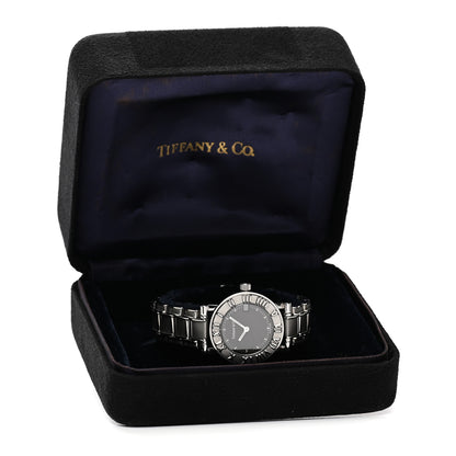 Tiffany Stainless Steel 25mm Atlas Quartz Watch Black 5 of 5