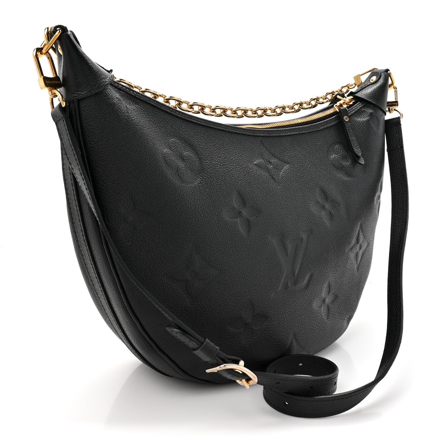 Louis Vuitton Empreinte Monogram Giant Loop Hobo Black 4 of 12
