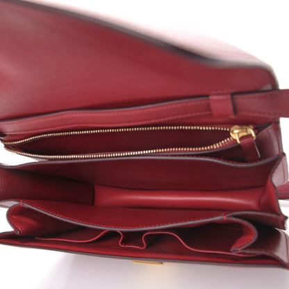 Celine Box Calfskin Medium Classic Box Flap Bag Red 4 of 4