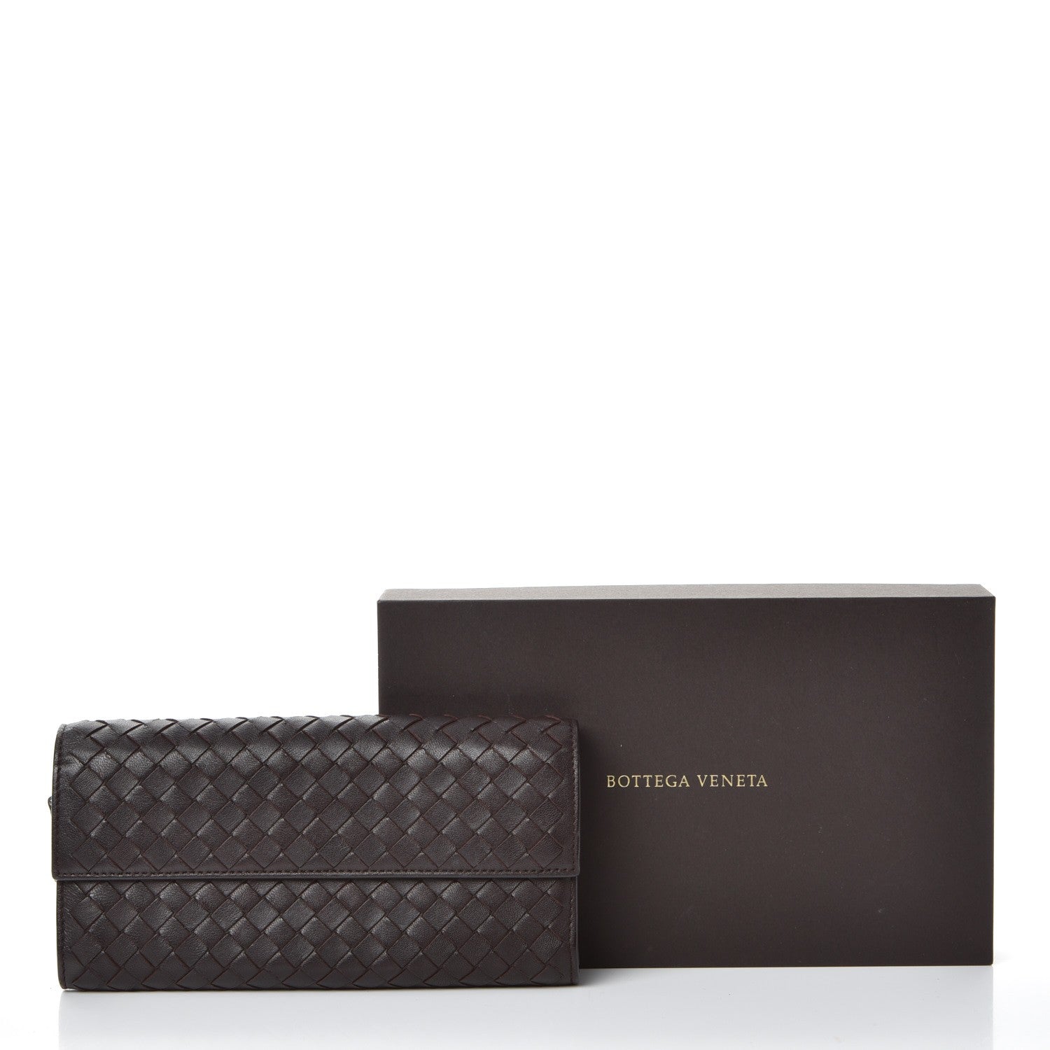 Bottega Veneta Nappa Intrecciato Continental Wallet Ebano 9 of 9