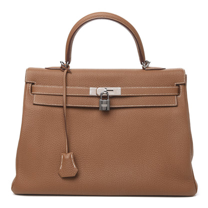 Hermes Togo Kelly Retourne 35 Gold 1 of 10