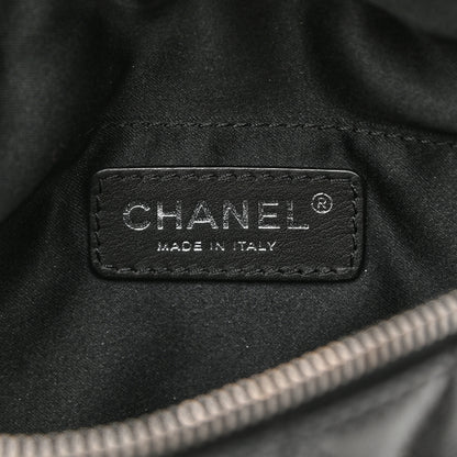 Chanel Lambskin Quilted Banane Waist Bag Fanny Pack Black 6 of 10