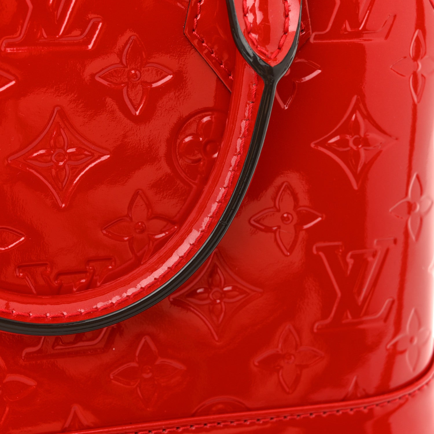 Louis Vuitton Vernis Alma BB Cherry 12 of 12