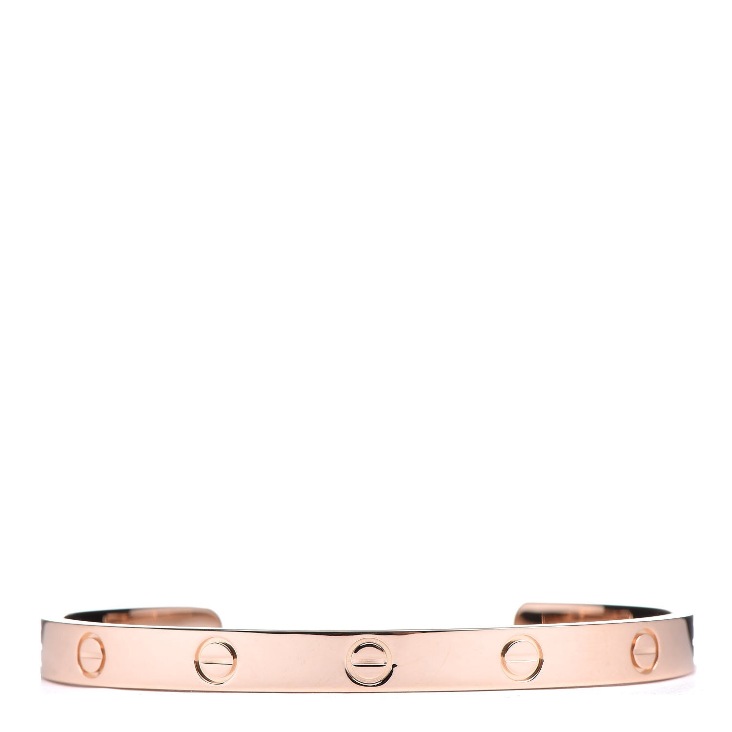Cartier 18K Pink Gold LOVE Cuff Bracelet 18 1 of 4