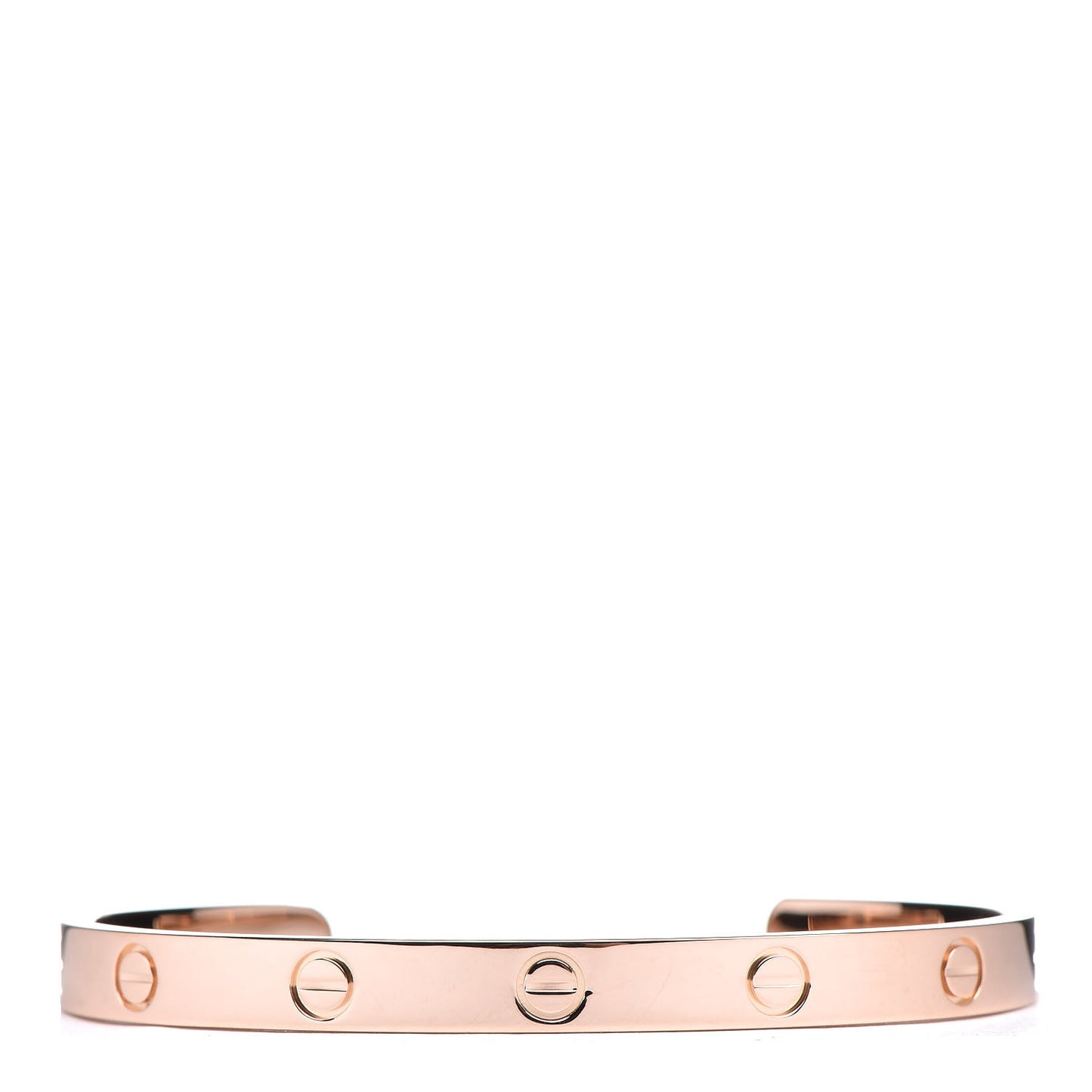 18K Pink Gold LOVE Cuff Bracelet 18