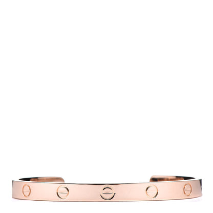 Cartier 18K Pink Gold LOVE Cuff Bracelet 18 1 of 4