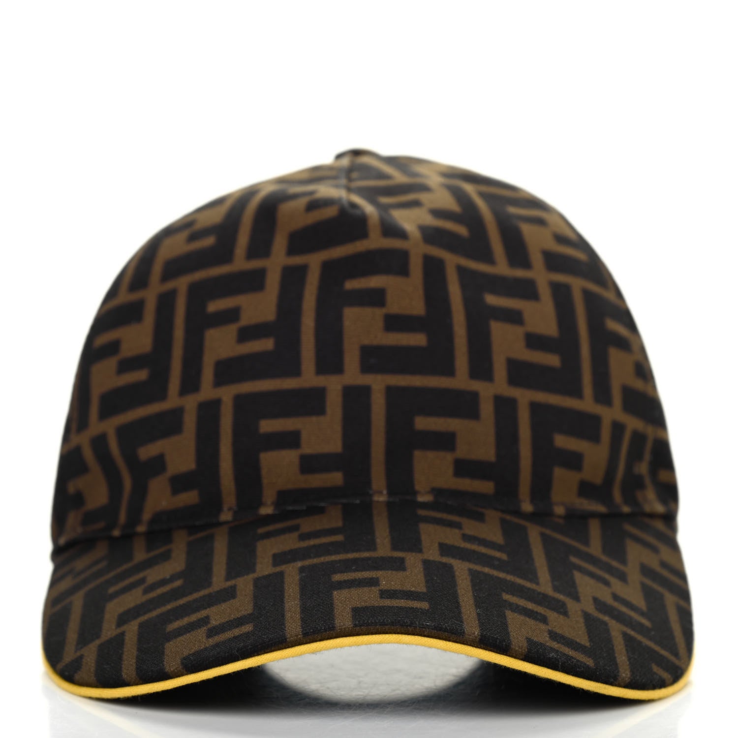 Fendi Canvas FF Reloaded Baseball Hat Tobacco Yellow 2 of 4