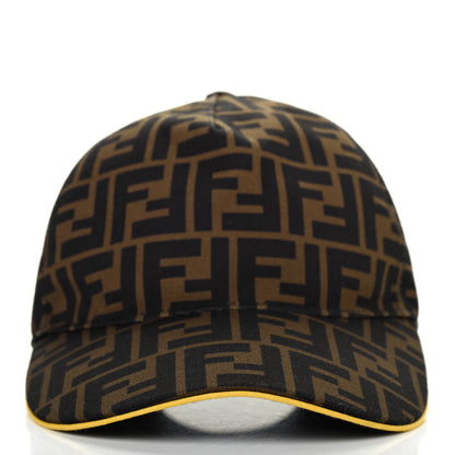 Fendi Canvas FF Reloaded Baseball Hat Tobacco Yellow 2 of 4
