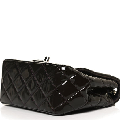 Chanel Patent Quilted Mini Square Flap Purple 8 of 9